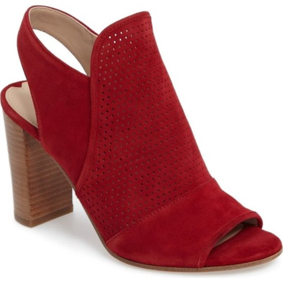 Via Spiga Shoes - Via Spiga Gaze Block Heel Sandal Rich Poppy